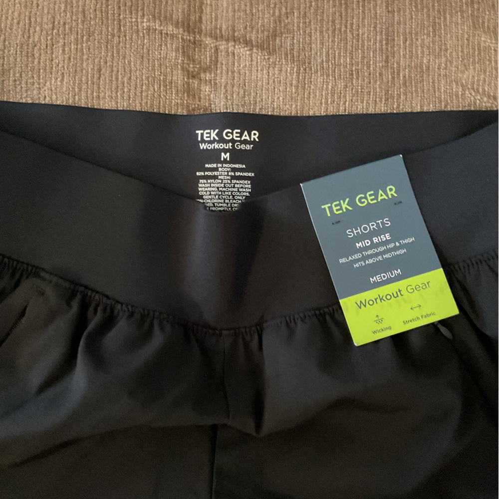 Tek Gear Black Athletic Shorts